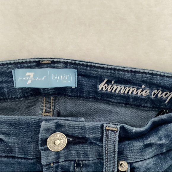 7 For All Mankind Kimmie Crop Jeans, Size 27 - Picture 4 of 7